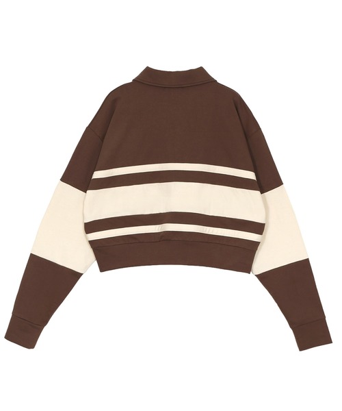 PUNYUS（プニュズ）の「バイカラーラガースウェット（スウェット・レディース・サックスブルー/ブラウン/ピンク・3/4/5）」の10枚目の写真