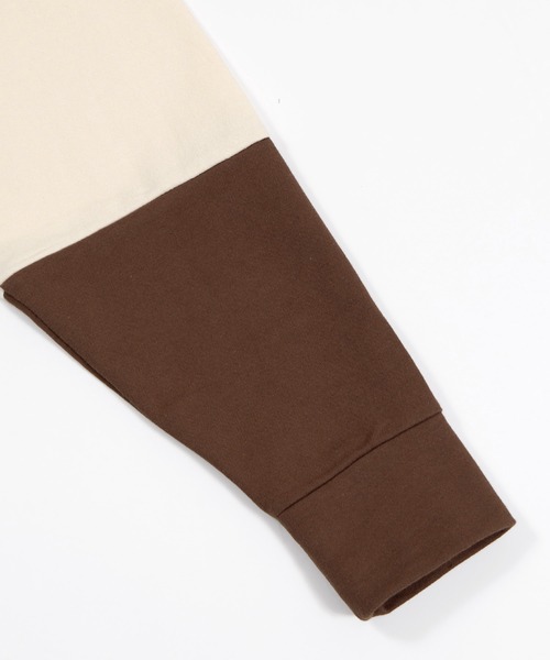 PUNYUS（プニュズ）の「バイカラーラガースウェット（スウェット・レディース・サックスブルー/ブラウン/ピンク・3/4/5）」の14枚目の写真