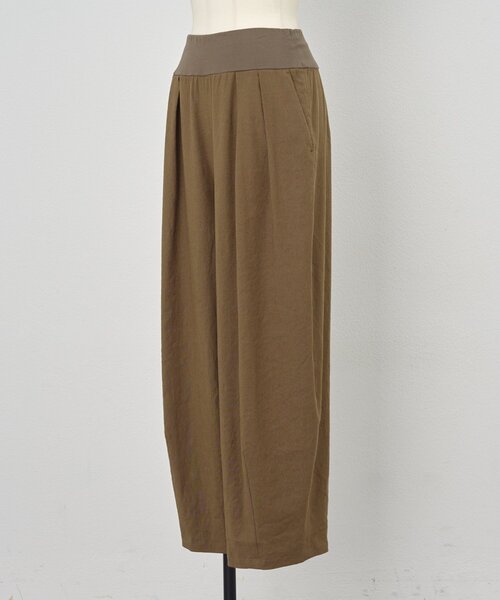 BEARDSLEY(ビアズリー)の「ウエストリブリネンバレルパンツ(その他パンツ・レディース・ブラウン/ダークグレー・1/0)」の17枚目の写真