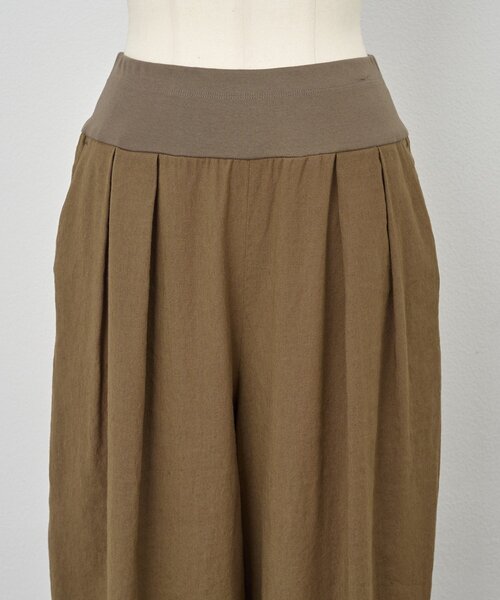 BEARDSLEY(ビアズリー)の「ウエストリブリネンバレルパンツ(その他パンツ・レディース・ブラウン/ダークグレー・1/0)」の14枚目の写真