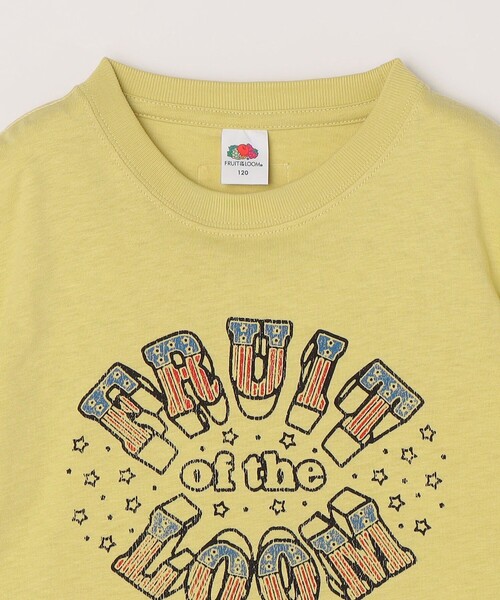 SHIPS any（シップス エニィ）の「FRUIT OF THE LOOM:〈洗濯機可能〉ロゴ プリント Tシャツ<KIDS>（Tシャツ/カットソー・キッズ・ブラック/イエロー/ホワイト・130/140/150/120）」の8枚目の写真
