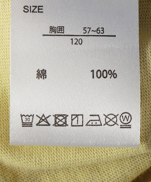 SHIPS any（シップス エニィ）の「FRUIT OF THE LOOM:〈洗濯機可能〉ロゴ プリント Tシャツ<KIDS>（Tシャツ/カットソー・キッズ・ブラック/イエロー/ホワイト・130/140/150/120）」の6枚目の写真