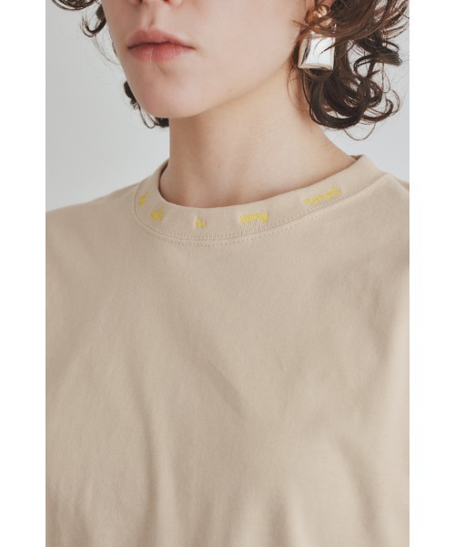 Muel Chic(ミュエルシック)の「Calm Tshirt / カルムTシャツ(Tシャツ/カットソー・レディース・ベージュ/インディゴブルー/オフホワイト/ブラック/ライトピンク・FREE)」の20枚目の写真