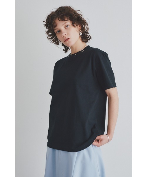 Muel Chic(ミュエルシック)の「Calm Tshirt / カルムTシャツ(Tシャツ/カットソー・レディース・ベージュ/インディゴブルー/オフホワイト/ブラック/ライトピンク・FREE)」の17枚目の写真