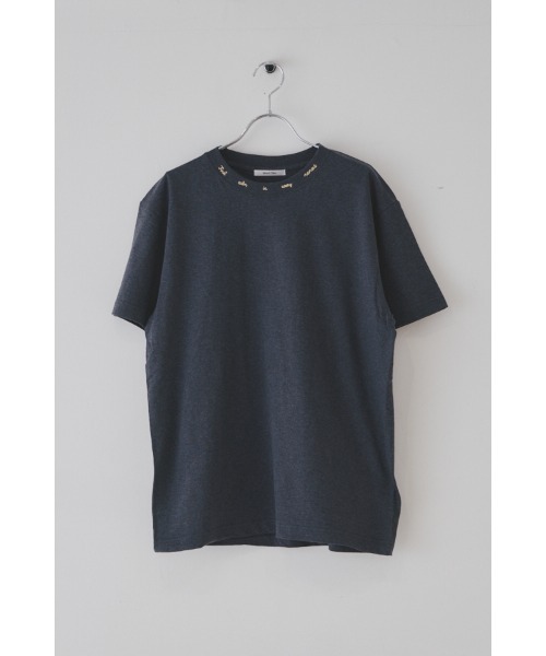 Muel Chic(ミュエルシック)の「Calm Tshirt / カルムTシャツ(Tシャツ/カットソー・レディース・ベージュ/インディゴブルー/オフホワイト/ブラック/ライトピンク・FREE)」の7枚目の写真