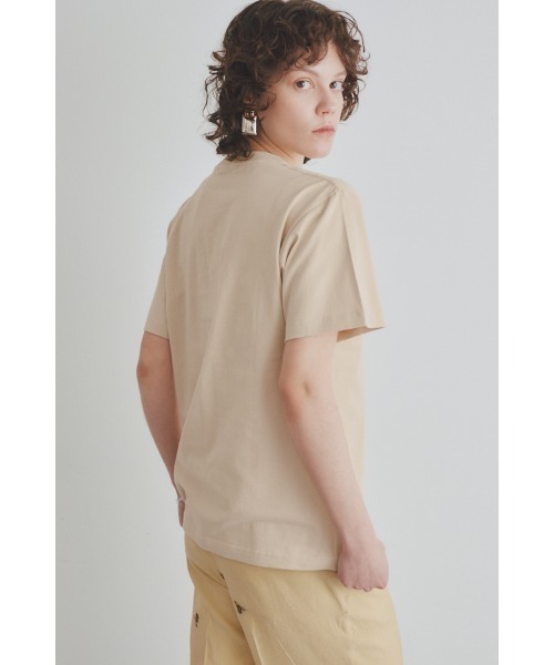 Muel Chic(ミュエルシック)の「Calm Tshirt / カルムTシャツ(Tシャツ/カットソー・レディース・ベージュ/インディゴブルー/オフホワイト/ブラック/ライトピンク・FREE)」の22枚目の写真