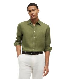 トミーヒルフィガー　カーキ　ブラウス TOMMY HILFIGER｜トミー ヒルフィガー（メンズ）のシャツ/ブラウス