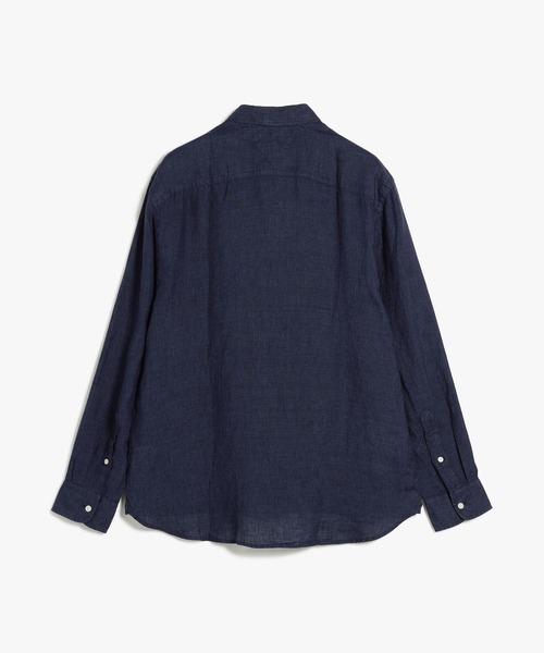 TOMMY HILFIGER（トミーヒルフィガー）の「ピグメント加工リネンソリッドシャツ（シャツ/ブラウス・メンズ・ブルー/ホワイト/ネイビー/グリーン・LARGE/X-LARGE/SMALL/MEDIUM）」の13枚目の写真