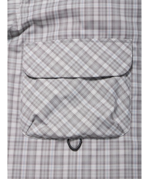 DAIWA PIER39(ダイワピア39)の「DAIWA PIER39 TECH SPORTS OPEN COLLAR SHIRT BE-82026(シャツ/ブラウス・メンズ・チャコールグレー/ライトグレー/ブラウン・X-LARGE/SMALL/MEDIUM/LARGE)」の5枚目の写真