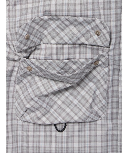 DAIWA PIER39(ダイワピア39)の「DAIWA PIER39 TECH SPORTS OPEN COLLAR SHIRT BE-82026(シャツ/ブラウス・メンズ・チャコールグレー/ライトグレー/ブラウン・X-LARGE/SMALL/MEDIUM/LARGE)」の7枚目の写真