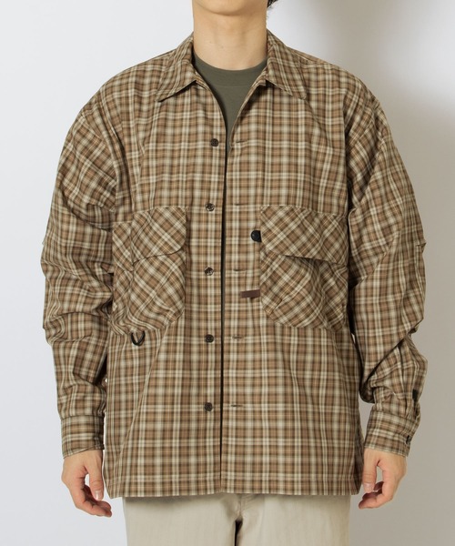 DAIWA PIER39（ダイワピア39）の「TECH SPORTS OPEN COLLAR SHIRT BE-82026（シャツ/ブラウス・メンズ・チャコールグレー/ライトグレー/ブラウン・X-LARGE/SMALL/MEDIUM/LARGE）」の19枚目の写真