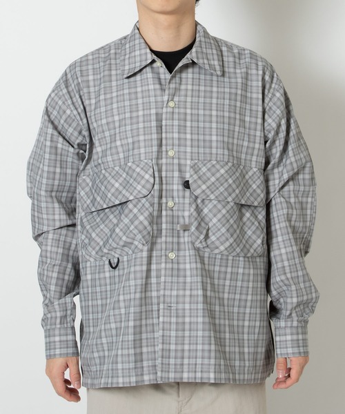 DAIWA PIER39（ダイワピア39）の「TECH SPORTS OPEN COLLAR SHIRT BE-82026（シャツ/ブラウス・メンズ・チャコールグレー/ライトグレー/ブラウン・X-LARGE/SMALL/MEDIUM/LARGE）」の14枚目の写真