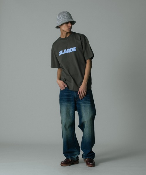 XLARGE(エクストララージ)の「MELANGE KNIT BUCKET HAT(ハット・メンズ・オリーブ/ブラック/ネイビー・L/M)」の6枚目の写真