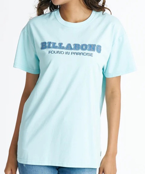BILLABONG(ビラボン)の「BILLABONG/ビラボン 半袖 Tシャツ DENIM APPRIQUE BOY FIT T BG01C202(Tシャツ/カットソー・レディース・ライトブルー/ホワイト/イエロー/スミクロ・M/L)」の4枚目の写真