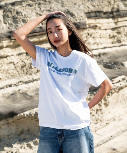 BILLABONG(ビラボン)の「BILLABONG/ビラボン 半袖 Tシャツ DENIM APPRIQUE BOY FIT T BG01C202(Tシャツ/カットソー・レディース・ライトブルー/ホワイト/イエロー/スミクロ・M/L)」の22枚目の写真