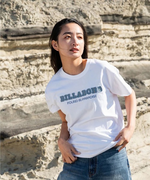 BILLABONG(ビラボン)の「BILLABONG/ビラボン 半袖 Tシャツ DENIM APPRIQUE BOY FIT T BG01C202(Tシャツ/カットソー・レディース・ライトブルー/ホワイト/イエロー/スミクロ・M/L)」の21枚目の写真