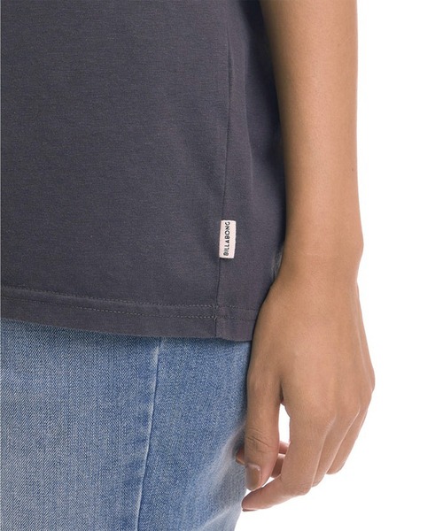BILLABONG(ビラボン)の「BILLABONG/ビラボン 半袖 Tシャツ DENIM APPRIQUE BOY FIT T BG01C202(Tシャツ/カットソー・レディース・ライトブルー/ホワイト/イエロー/スミクロ・M/L)」の16枚目の写真