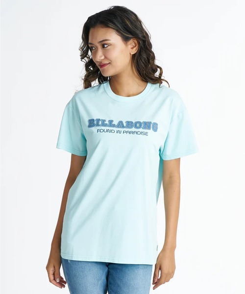 BILLABONG(ビラボン)の「BILLABONG/ビラボン 半袖 Tシャツ DENIM APPRIQUE BOY FIT T BG01C202(Tシャツ/カットソー・レディース・ライトブルー/ホワイト/イエロー/スミクロ・M/L)」の13枚目の写真