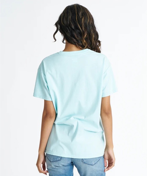 BILLABONG(ビラボン)の「BILLABONG/ビラボン 半袖 Tシャツ DENIM APPRIQUE BOY FIT T BG01C202(Tシャツ/カットソー・レディース・ライトブルー/ホワイト/イエロー/スミクロ・M/L)」の12枚目の写真