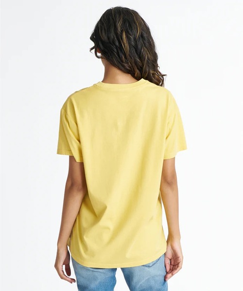 BILLABONG(ビラボン)の「BILLABONG/ビラボン 半袖 Tシャツ DENIM APPRIQUE BOY FIT T BG01C202(Tシャツ/カットソー・レディース・ライトブルー/ホワイト/イエロー/スミクロ・M/L)」の9枚目の写真
