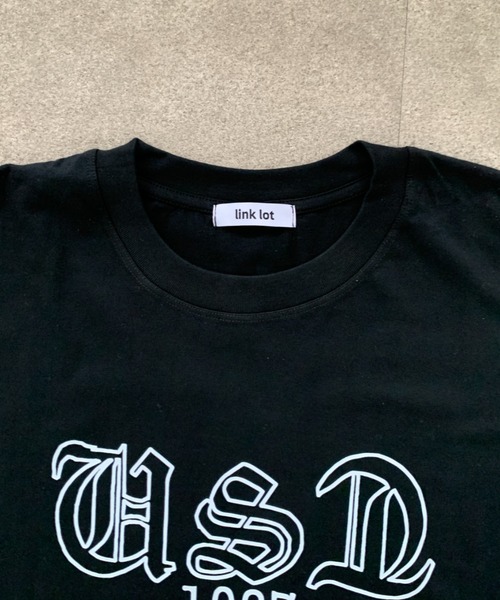 link lot（リンクロット）の「オールドイングリッシュロゴバックフォトクロスプリントT（Tシャツ/カットソー・メンズ・ブラック/ホワイト・M）」の12枚目の写真