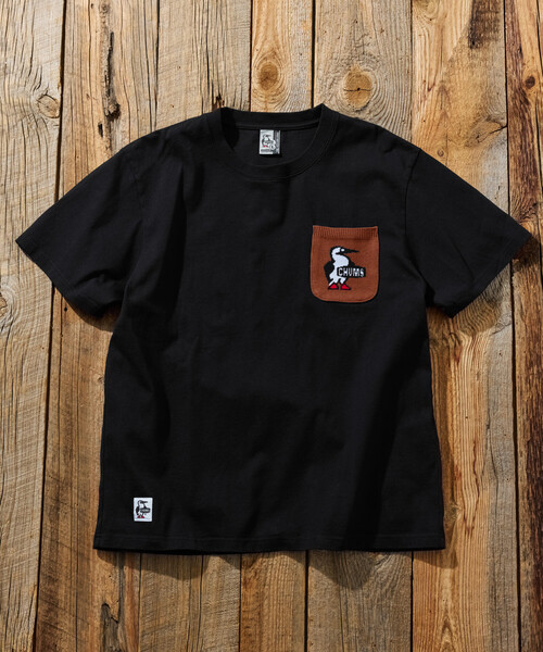 FREAK'S STORE(フリークスストア)の「限定展開 CHUMS×FREAK'S STORE チャムス 別注 ブービーバード ニットポケット クルーネック Tシャツ(Tシャツ/カットソー・メンズ・ベージュ/ブラック/ネイビー/ホワイト・X-LARGE/LARGE/MEDIUM/SMALL)」の6枚目の写真