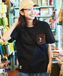 CHUMS（チャムス）の「限定展開 CHUMS×FREAK'S STORE/チャムス 別注 ブービーバード ニットポケット クルーネック Tシャツ（Tシャツ/カットソー）」