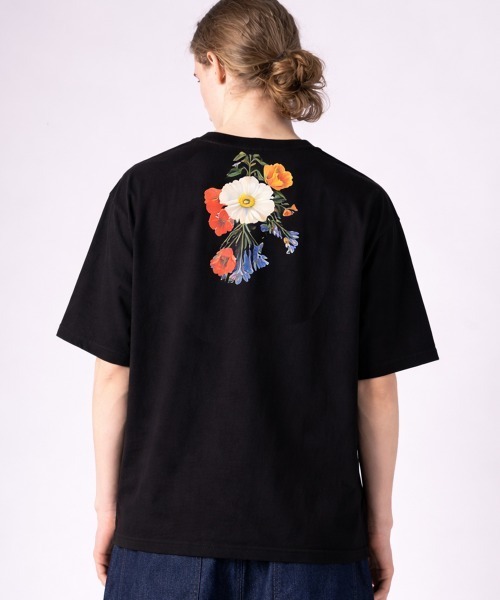 rehacer（レアセル）の「rehacer : Pack Flower Dolman CS / パック フラワー ドルマンカットソー（Tシャツ/カットソー・メンズ・ホワイト/ブラック・SMALL/MEDIUM/LARGE/X-LARGE）」の2枚目の写真