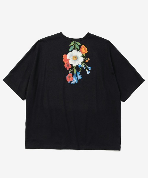 rehacer（レアセル）の「rehacer : Pack Flower Dolman CS / パック フラワー ドルマンカットソー（Tシャツ/カットソー・メンズ・ホワイト/ブラック・SMALL/MEDIUM/LARGE/X-LARGE）」の14枚目の写真
