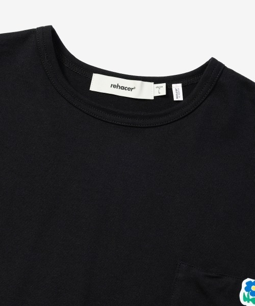rehacer（レアセル）の「rehacer : Pack Flower Dolman CS / パック フラワー ドルマンカットソー（Tシャツ/カットソー・メンズ・ホワイト/ブラック・SMALL/MEDIUM/LARGE/X-LARGE）」の15枚目の写真
