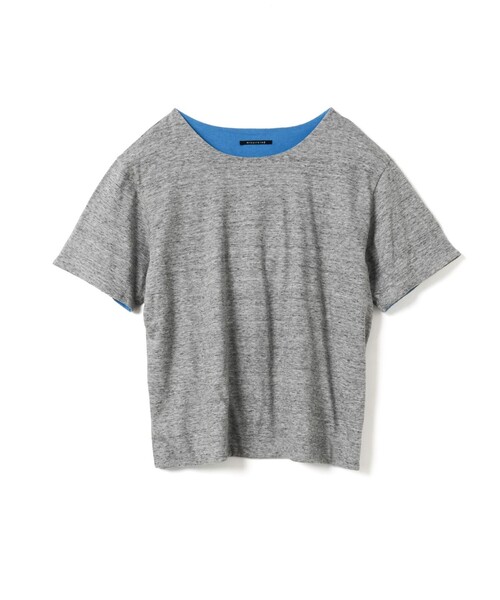 mizuiroind（ミズイロインド）の「mizuiro ind バイカラーリバーシブルTシャツ（Tシャツ/カットソー・レディース・オフホワイト/ブラック/グレー・FREE）」の5枚目の写真