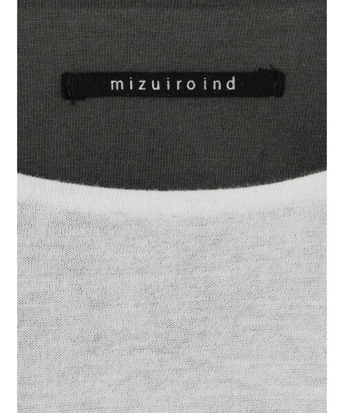 mizuiroind（ミズイロインド）の「mizuiro ind バイカラーリバーシブルTシャツ（Tシャツ/カットソー・レディース・オフホワイト/ブラック/グレー・FREE）」の6枚目の写真