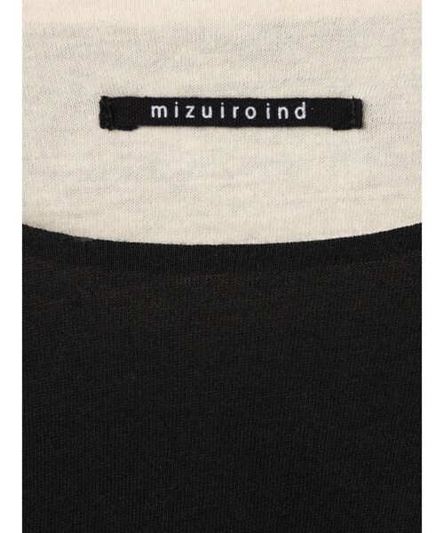 mizuiroind（ミズイロインド）の「mizuiro ind バイカラーリバーシブルTシャツ（Tシャツ/カットソー・レディース・オフホワイト/ブラック/グレー・FREE）」の8枚目の写真