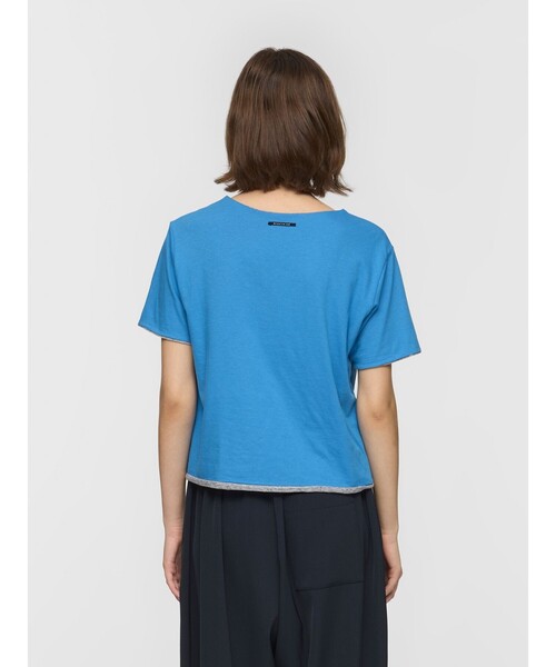 mizuiroind（ミズイロインド）の「mizuiro ind バイカラーリバーシブルTシャツ（Tシャツ/カットソー・レディース・オフホワイト/ブラック/グレー・FREE）」の14枚目の写真