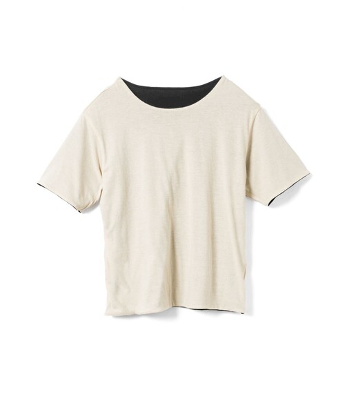 mizuiroind（ミズイロインド）の「mizuiro ind バイカラーリバーシブルTシャツ（Tシャツ/カットソー・レディース・オフホワイト/ブラック/グレー・FREE）」の22枚目の写真