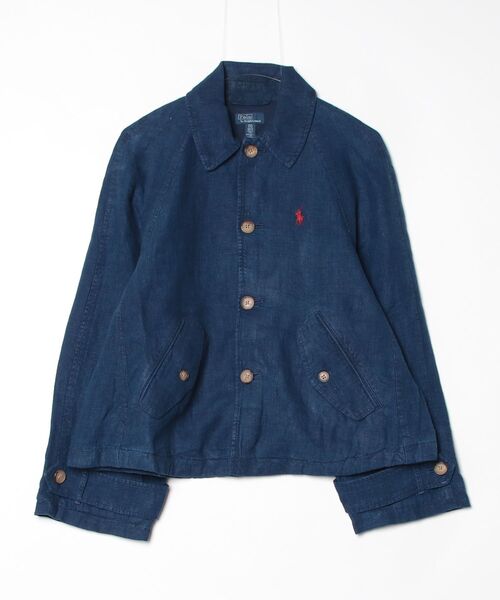 POLO RALPH LAUREN（ポロ ラルフ ローレン）の「デラヴェ リネン ジャケット（その他アウター・レディース・ネイビー系1・L/M/S/XS/XXS）」の4枚目の写真