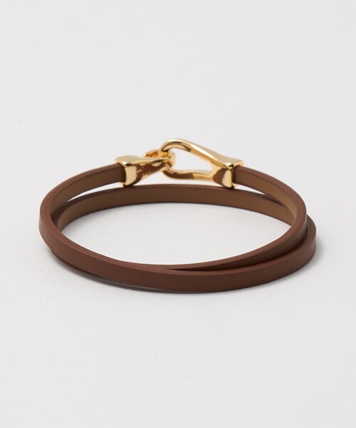 BEAUTY&YOUTH UNITED ARROWS(ビューティーアンドユースユナイテッドアローズ)の「メタル×レザーベルト ブレスレット(ブレスレット・レディース・ブラウン系/ブラック・FREE)」の6枚目の写真