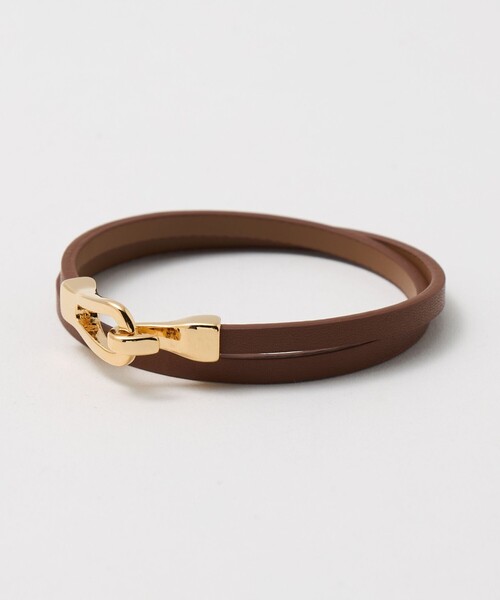 BEAUTY&YOUTH UNITED ARROWS(ビューティーアンドユースユナイテッドアローズ)の「メタル×レザーベルト ブレスレット(ブレスレット・レディース・ブラウン系/ブラック・FREE)」の7枚目の写真