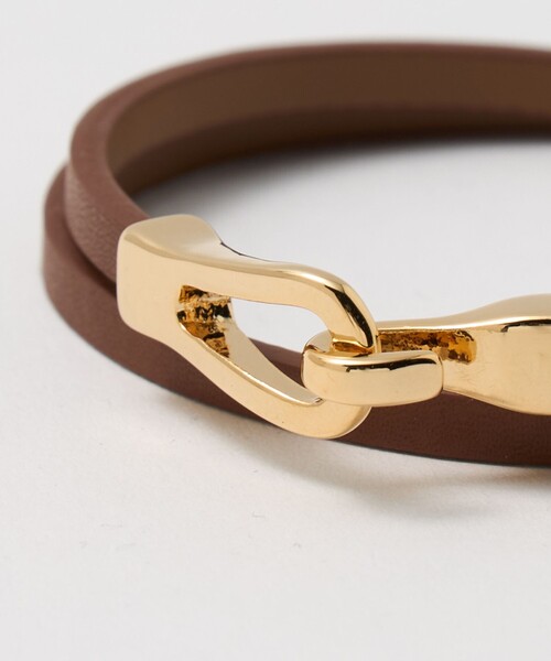 BEAUTY&YOUTH UNITED ARROWS(ビューティーアンドユースユナイテッドアローズ)の「メタル×レザーベルト ブレスレット(ブレスレット・レディース・ブラウン系/ブラック・FREE)」の8枚目の写真