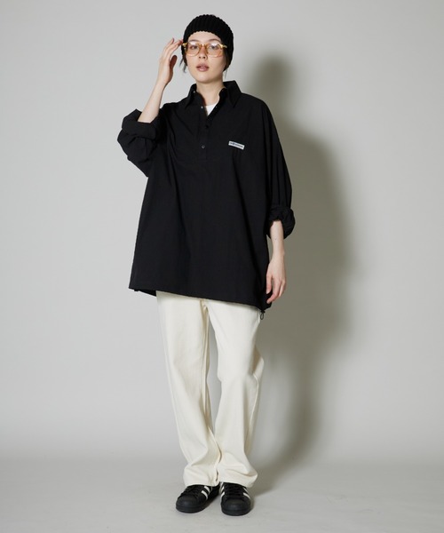 OK YESTERDAY（オッケーイエスタデイ）の「コットンツイルパンツ（その他パンツ・レディース・ベージュ/アイボリー/ブラック・MEDIUM）」の8枚目の写真
