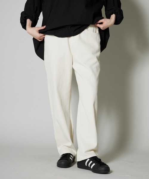 OK YESTERDAY（オッケーイエスタデイ）の「コットンツイルパンツ（その他パンツ・レディース・ベージュ/アイボリー/ブラック・MEDIUM）」の11枚目の写真