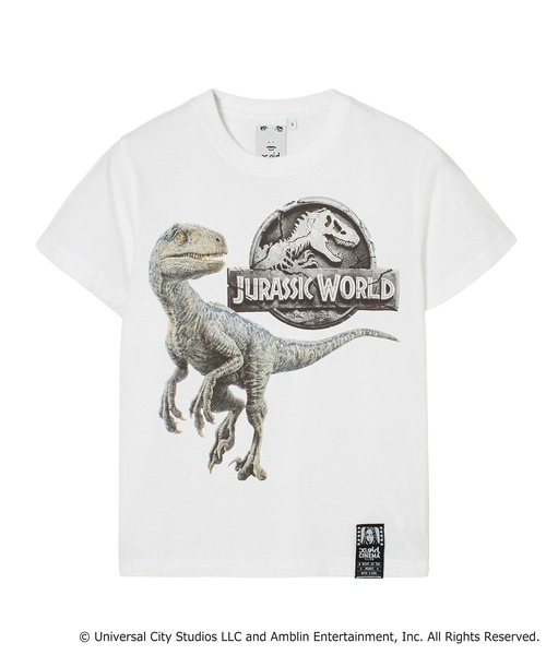 X-girl（エックスガール）の「X-girl x JURASSIC WORLD S/S BABY TEE（Tシャツ/カットソー・レディース・ブラック/ホワイト・S/M）」の7枚目の写真