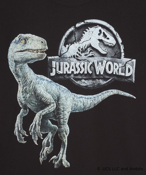X-girl（エックスガール）の「X-girl x JURASSIC WORLD S/S BABY TEE（Tシャツ/カットソー・レディース・ブラック/ホワイト・S/M）」の11枚目の写真