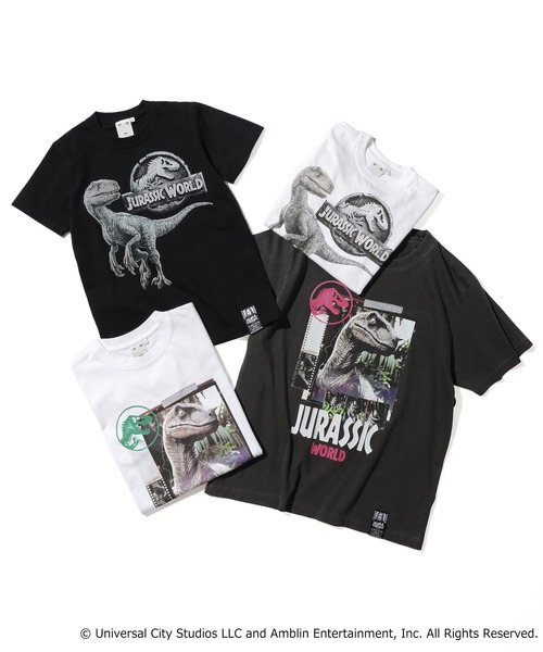 X-girl（エックスガール）の「X-girl x JURASSIC WORLD S/S BABY TEE（Tシャツ/カットソー・レディース・ブラック/ホワイト・S/M）」の15枚目の写真