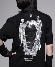 d.i.a. スカルマーメイドプリント Tシャツ 半袖 Tシャツ メンズ レディース 半袖 夏服 ブランド スカル ドクロ 髑髏