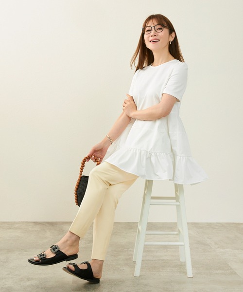 NEW ドロスト センタープレス パンツ Liala×PG（スウェットパンツ