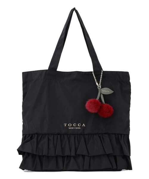 TOCCA(トッカ)の「SOGNO FUR CHARM TOTE トートバッグ(ショルダーバッグ・レディース・ブラック系/レッド系5/ベージュ系/ブラウン系・F)」の10枚目の写真