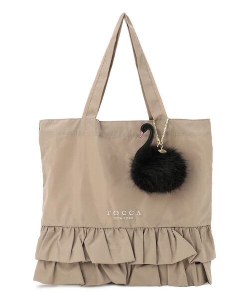 TOCCA(トッカ)の「SOGNO FUR CHARM TOTE トートバッグ(ショルダーバッグ・レディース・ブラック系/レッド系5/ベージュ系/ブラウン系・F)」の11枚目の写真