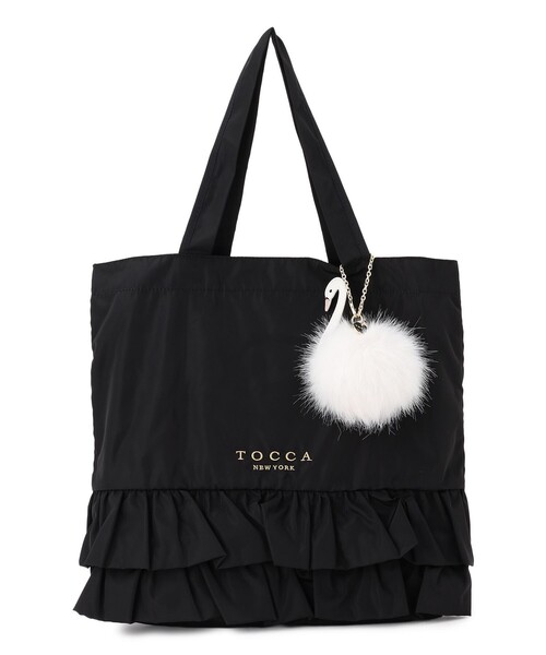 TOCCA(トッカ)の「SOGNO FUR CHARM TOTE トートバッグ(ショルダーバッグ・レディース・ブラック系/レッド系5/ベージュ系/ブラウン系・F)」の12枚目の写真