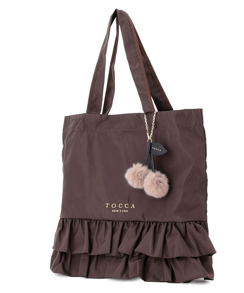TOCCA(トッカ)の「SOGNO FUR CHARM TOTE トートバッグ(ショルダーバッグ・レディース・ブラック系/レッド系5/ベージュ系/ブラウン系・F)」の15枚目の写真